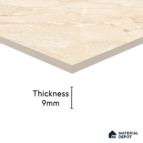 Endless Floor & Wall Tile TL 02945 Caramel Beige 1600 x 800 mm Glossy Finish Vitrified Tile - 9 mm | Suitable For Living Room, Bedroom