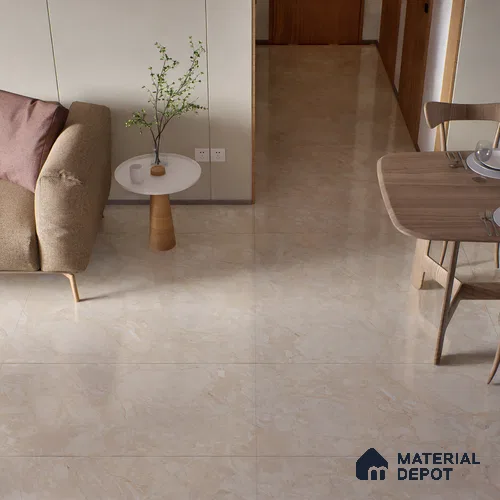 Endless Floor & Wall Tile TL 02945 Caramel Beige 1600 x 800 mm Glossy Finish Vitrified Tile - 9 mm | Suitable For Living Room, Bedroom