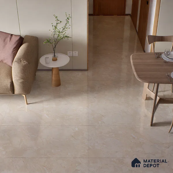 Endless Floor & Wall Tile TL 02945 Caramel Beige 1600 x 800 mm Glossy Finish Vitrified Tile - 9 mm | Suitable For Living Room, Bedroom