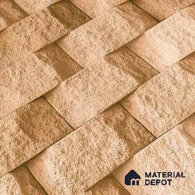 Elevation Wall Tile TL 00080 A Cocoa Brown 2 ft x 1 ft Punch Matte Finish Vitrified Tile - 9 mm | Ideal For Modern Facades, Outdoor Cladding, Feature Wall (Sample)