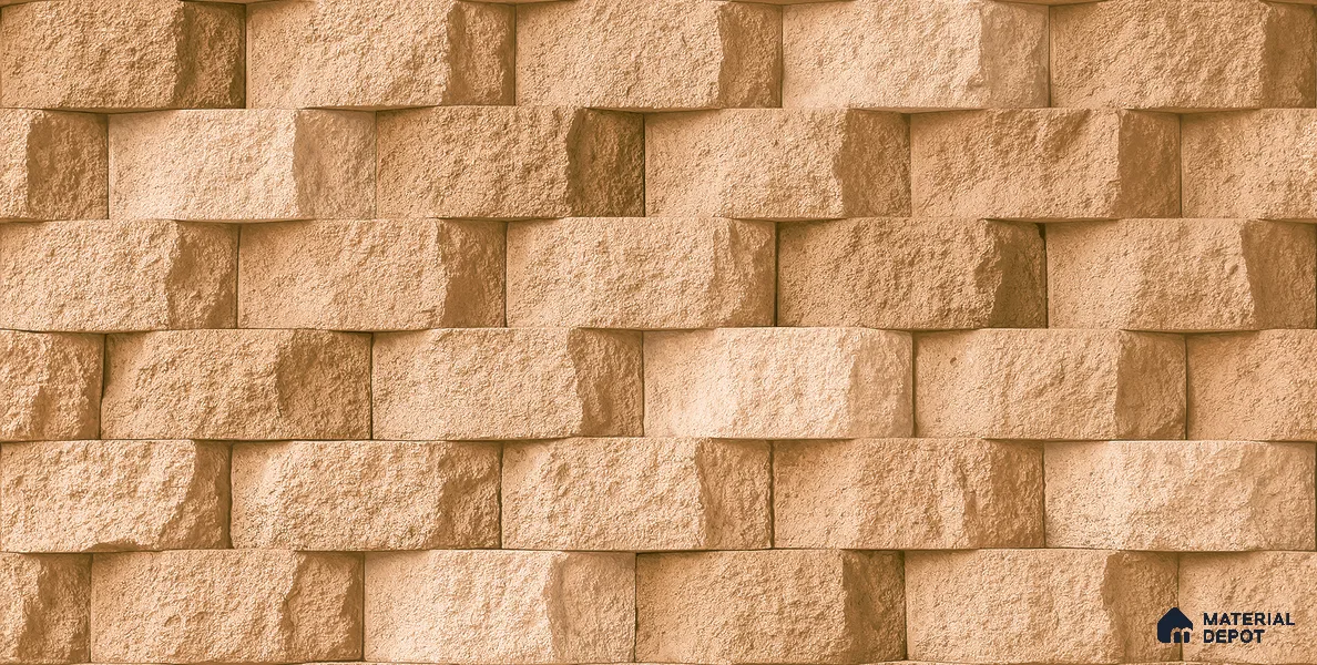 Elevation Wall Tile TL 00080 A Cocoa Brown 2 ft x 1 ft Punch Matte Finish Vitrified Tile - 9 mm | Ideal For Modern Facades, Outdoor Cladding, Feature Wall (Sample)