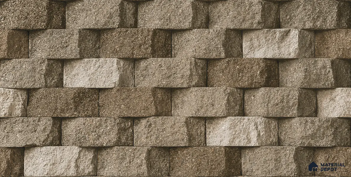 Elevation Wall Tile TL 00080 B Fossil Grey 2 ft x 1 ft Punch Matte Finish Vitrified Tile - 9 mm | Ideal For Modern Facades, Outdoor Cladding, Feature Wall