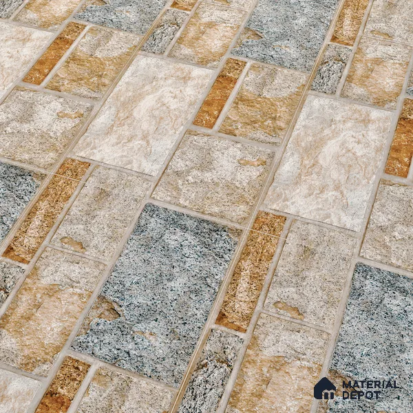 Elevation Wall Tile TL 00081 Coffee Brown 2 ft x 1 ft Punch Matte Finish Vitrified Tile - 9 mm | Ideal For Modern Facades, Outdoor Cladding, Feature Wall (Sample)