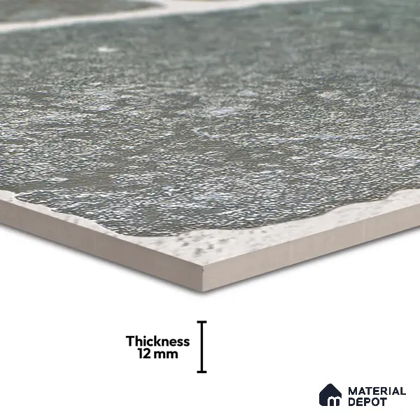 Parking Floor & Wall TL 00062 D Ash Grey 2 ft x 1 ft Matte Finish Stone Vitrified Tile - 12 mm | 32 Random Faces | Suitable For Heavy Duty Outdoor Areas