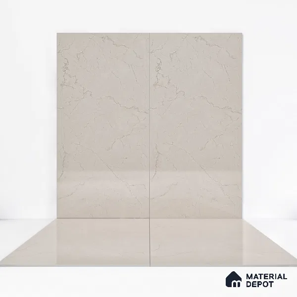 Endless Floor & Wall Vitrified Tile Creamy Ivory 4 ft x 2 ft | TL 02844 Glossy Finish - 9 mm | Suitable for Living Room, Bedroom (Sample)