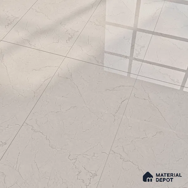 Endless Floor & Wall Vitrified Tile Creamy Ivory 4 ft x 2 ft | TL 02844 Glossy Finish - 9 mm | Suitable for Living Room, Bedroom (Sample)