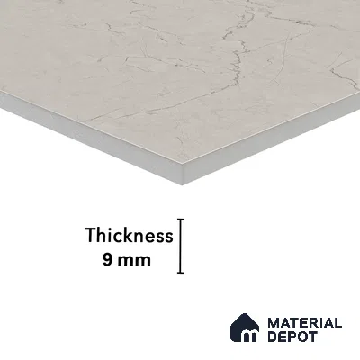 Endless Floor & Wall Vitrified Tile Creamy Ivory 4 ft x 2 ft | TL 02844 Glossy Finish - 9 mm | Suitable for Living Room, Bedroom (Sample)