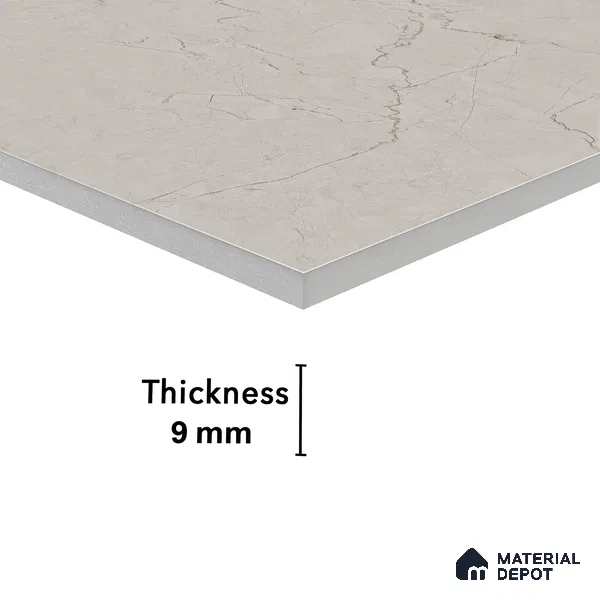 Endless Floor & Wall Vitrified Tile Creamy Ivory 4 ft x 2 ft | TL 02844 Glossy Finish - 9 mm | Suitable for Living Room, Bedroom (Sample)