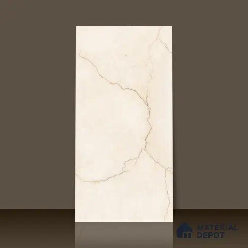 Carving Wall & Floor Tile Crema | TL 01073 | 4 ft x 2 ft Size | Matte Finish Vitrified Tile - 9 mm Thick | Perfect For Living Room, Bedroom, Bathroom