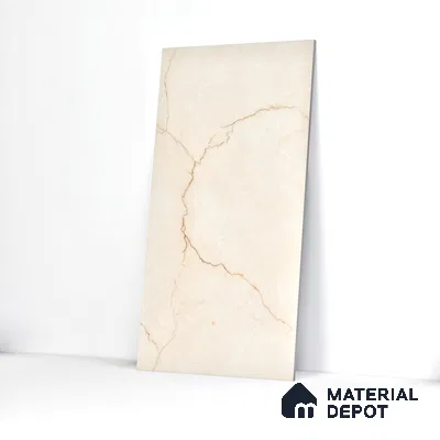 Carving Wall & Floor Tile Crema | TL 01073 | 4 ft x 2 ft Size | Matte Finish Vitrified Tile - 9 mm Thick | Perfect For Living Room, Bedroom, Bathroom