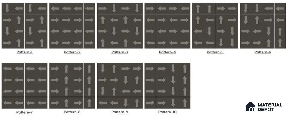 TL 03390 F Crossword Black 400 x 400 mm Matte Finish Anti Slip Vitrified Parking Floor Tile - 12 mm | Pattern Alignment May Vary | 2-3 mm Spacer is Mandatory