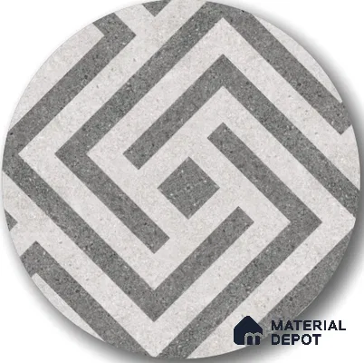 Parking Floor Tile TL 03390 E Crossword Iron 16 x 16 inch Matte Finish Anti Slip Vitrified Tile - 12 mm | Pattern Alignment May Vary | 2-3 mm Spacer is Mandatory (Sample)