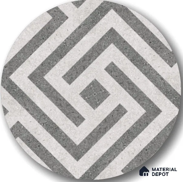 Parking Floor Tile TL 03390 E Crossword Iron 16 x 16 inch Matte Finish Anti Slip Vitrified Tile - 12 mm | Pattern Alignment May Vary | 2-3 mm Spacer is Mandatory (Sample)
