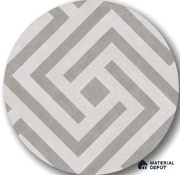 TL 03390 C Crossword Off Grey 400 x 400 mm Matte Finish Anti Slip Vitrified Parking Floor Tile - 12 mm | Pattern Alignment May Vary | 2-3 mm Spacer is Mandatory (Sample)