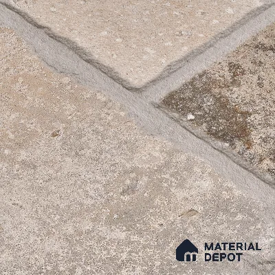 Parking Floor & Wall TL 00063 Earth Brown 2 ft x 1 ft Matte Finish Stone Vitrified Tile - 12 mm | 32 Random Faces | Suitable For Heavy Duty Outdoor Areas