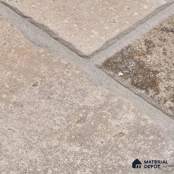 Parking Floor & Wall TL 00063 Earth Brown 2 ft x 1 ft Matte Finish Stone Vitrified Tile - 12 mm | 32 Random Faces | Suitable For Heavy Duty Outdoor Areas