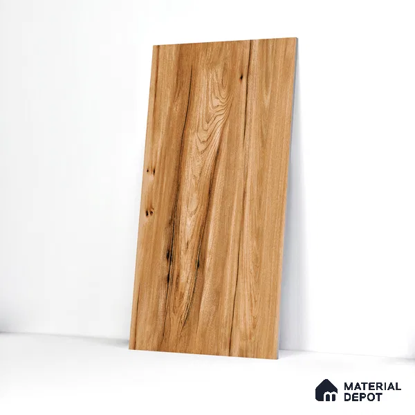 Wooden Wall & Floor Tile Earth Brown | TL 03513 | 4 ft x 2 ft Size | Sugar Matte Finish Vitrified Tile - 9 mm Thick | Ideal For Living Room, Bedroom
