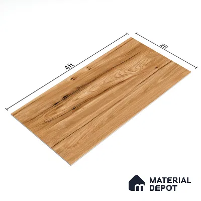 Wooden Wall & Floor Tile Earth Brown | TL 03513 | 4 ft x 2 ft Size | Sugar Matte Finish Vitrified Tile - 9 mm Thick | Ideal For Living Room, Bedroom