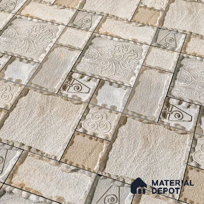Elevation Wall Tile TL 00077 Earthy Brown 2 ft x 1 ft Punch Matte Finish Vitrified Tile - 9 mm | Suitable For Feature Wall, Boundary Wall, Balcony, Outdoor (Sample)