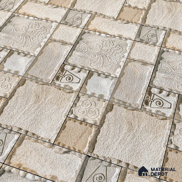 Elevation Wall Tile TL 00077 Earthy Brown 2 ft x 1 ft Punch Matte Finish Vitrified Tile - 9 mm | Suitable For Feature Wall, Boundary Wall, Balcony, Outdoor (Sample)