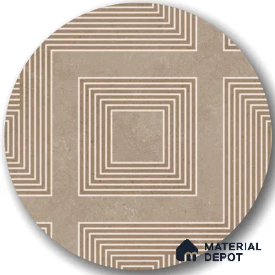 TL 03391 D Engrave Caramel 400 x 400 mm Matte Finish Anti Slip Vitrified Parking Floor Tile - 12 mm | Pattern Alignment May Vary | 2-3 mm Spacer is Mandatory