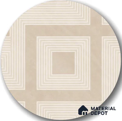 TL 03391 E Engrave Crema 400 x 400 mm Matte Finish Anti Slip Vitrified Parking Floor Tile - 12 mm | Pattern Alignment May Vary | 2-3 mm Spacer is Mandatory (Sample)