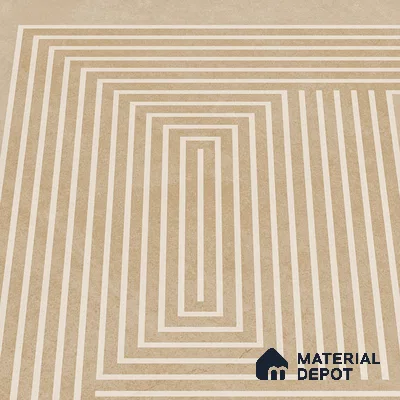 Parking Floor Tile TL 03391 A Engrave Beige 16 x 16 inch Anti Slip Matte Finish Heavy Duty Vitrified Tile - 12 mm | Suitable For Garage, Driveway, Terrace | Pattern Alignment May Vary | 2-3 mm Spacer is Mandatory