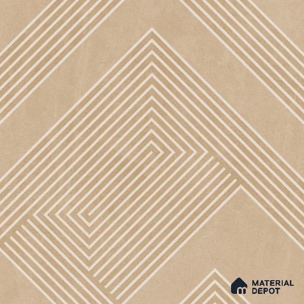 Parking Floor Tile TL 03391 A Engrave Beige 16 x 16 inch Anti Slip Matte Finish Heavy Duty Vitrified Tile - 12 mm | Suitable For Garage, Driveway, Terrace | Pattern Alignment May Vary | 2-3 mm Spacer is Mandatory