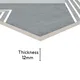 Parking Floor Tile TL 03391 F Engrave Grey 16 x 16 inch Anti Slip Matte Finish Heavy Duty Vitrified Tile - 12 mm | Suitable For Garage, Driveway, Terrace | Image 05