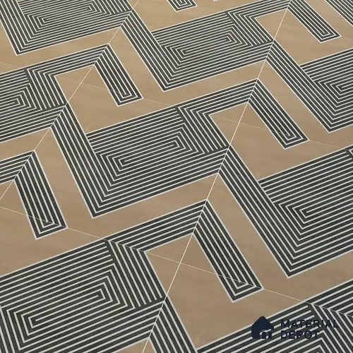 Parking Floor Tile TL 03391 H Engrave Tan 16 x 16 inch Anti Slip Matte Finish Heavy Duty Vitrified Tile - 12 mm | Suitable For Garage, Driveway, Terrace | Pattern Alignment May Vary | 2-3 mm Spacer is Mandatory