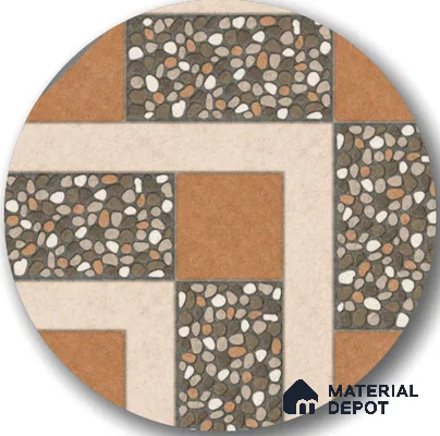 TL 03389 C Enigma Bronze 400 x 400 mm Matte Finish Anti Slip Vitrified Parking Floor Tile - 12 mm (Sample)