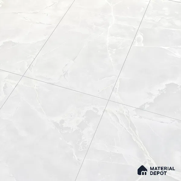 Carving Wall & Floor Tile Frosty White | TL 00359 | 4 ft x 2 ft Size | Matte Finish Vitrified Tile - 9 mm Thick | Suitable For Living Room, Bedroom, Bathroom