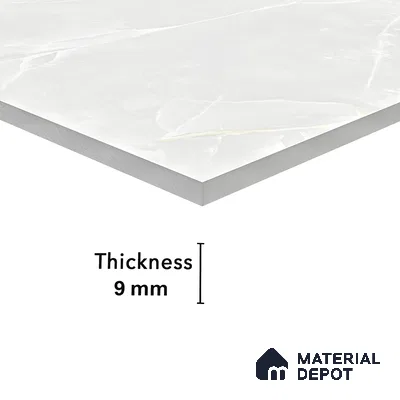 Carving Wall & Floor Tile Frosty White | TL 00359 | 4 ft x 2 ft Size | Matte Finish Vitrified Tile - 9 mm Thick | Suitable For Living Room, Bedroom, Bathroom
