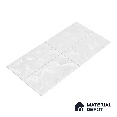 Carving Wall & Floor Tile Frosty White | TL 00359 | 4 ft x 2 ft Size | Matte Finish Vitrified Tile - 9 mm Thick | Suitable For Living Room, Bedroom, Bathroom