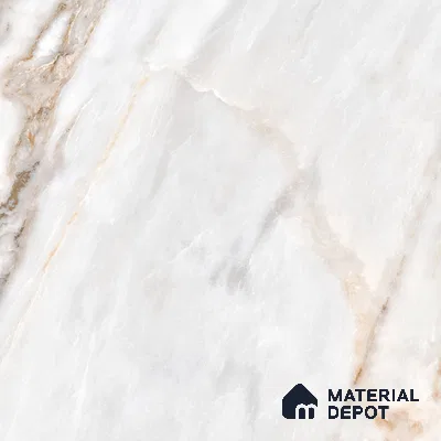 Marble Wall & Floor Vitrified Tile Ghost White 4 ft x 2 ft | TL 01083 Glossy Finish - 9 mm | Suitable for Living Room, Bedroom