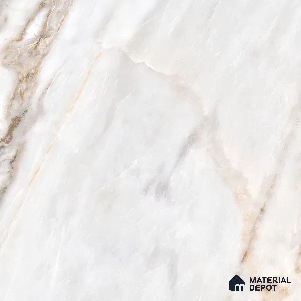 Marble Wall & Floor Vitrified Tile Ghost White 4 ft x 2 ft | TL 01083 Glossy Finish - 9 mm | Suitable for Living Room, Bedroom