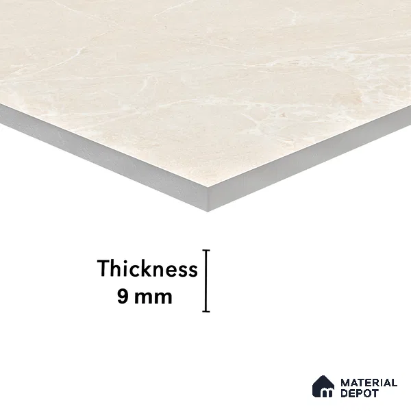 Endless Floor & Wall Vitrified Tile Gold 4 ft x 2 ft | TL 01074 Glossy Finish - 9 mm | Suitable for Living Room, Bedroom (Sample)
