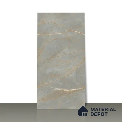 Carving Wall & Floor Tile Bever Grey | TL 01068 | 4 ft x 2 ft Size | Matte Finish Vitrified Tile - 9 mm Thick | Ideal For Living Room, Bedroom, Bathroom