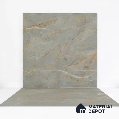 Carving Wall & Floor Tile Bever Grey | TL 01068 | 4 ft x 2 ft Size | Matte Finish Vitrified Tile - 9 mm Thick | Ideal For Living Room, Bedroom, Bathroom
