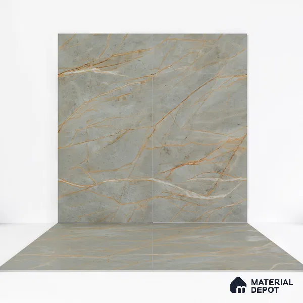 Carving Wall & Floor Tile Bever Grey | TL 01068 | 4 ft x 2 ft Size | Matte Finish Vitrified Tile - 9 mm Thick | Ideal For Living Room, Bedroom, Bathroom
