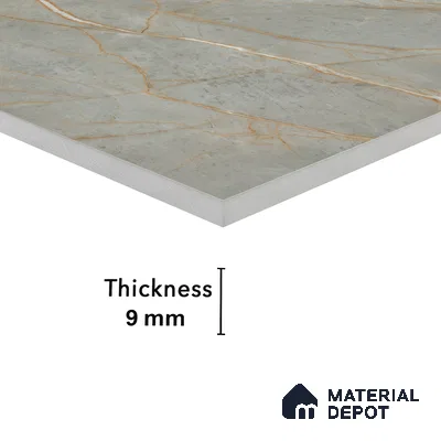 Carving Wall & Floor Tile Bever Grey | TL 01068 | 4 ft x 2 ft Size | Matte Finish Vitrified Tile - 9 mm Thick | Ideal For Living Room, Bedroom, Bathroom