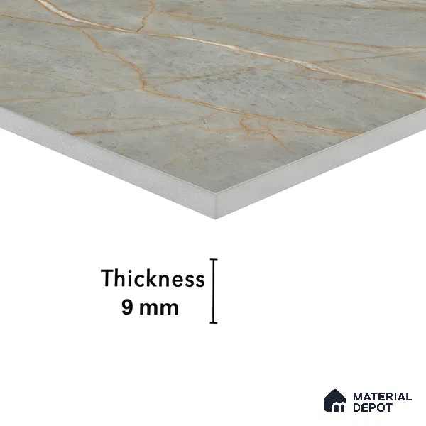 Carving Wall & Floor Tile Bever Grey | TL 01068 | 4 ft x 2 ft Size | Matte Finish Vitrified Tile - 9 mm Thick | Ideal For Living Room, Bedroom, Bathroom