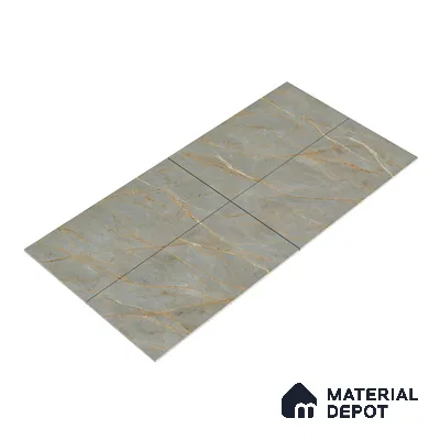 Carving Wall & Floor Tile Bever Grey | TL 01068 | 4 ft x 2 ft Size | Matte Finish Vitrified Tile - 9 mm Thick | Ideal For Living Room, Bedroom, Bathroom