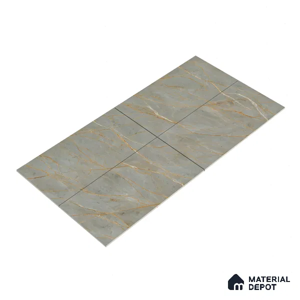 Carving Wall & Floor Tile Bever Grey | TL 01068 | 4 ft x 2 ft Size | Matte Finish Vitrified Tile - 9 mm Thick | Ideal For Living Room, Bedroom, Bathroom