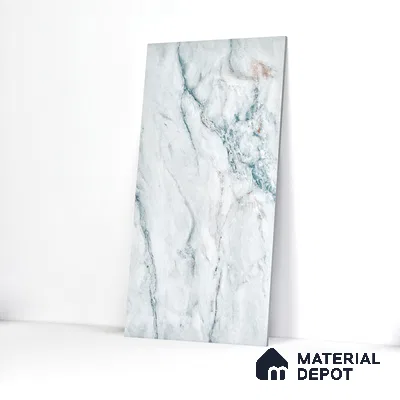 Endless Wall & Floor Vitrified Tile Hoary White 4 ft x 2 ft | TL 01081 High Gloss Finish - 9 mm | Suitable for Living Room, Bedroom (Sample)
