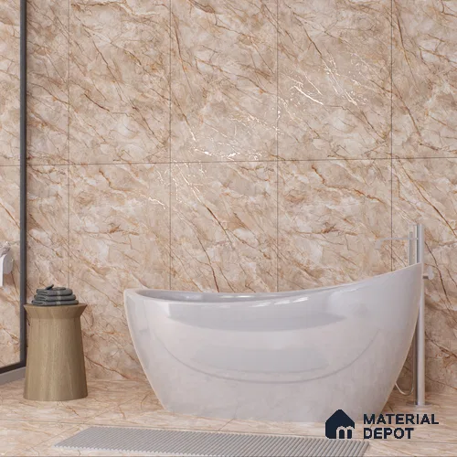 Carving Wall & Floor Tile Iron Grey | TL 01087 | 4 ft x 2 ft Size | Matte Finish Vitrified Tile - 9 mm Thick | Ideal For Living Room, Bedroom, Bathroom