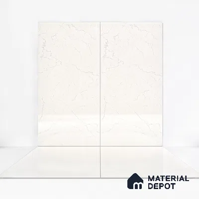 Endless Floor & Wall Vitrified Tile Ivory 4 ft x 2 ft | TL 00362 Glossy Finish - 9 mm | Suitable for Living Room, Bedroom (Sample)