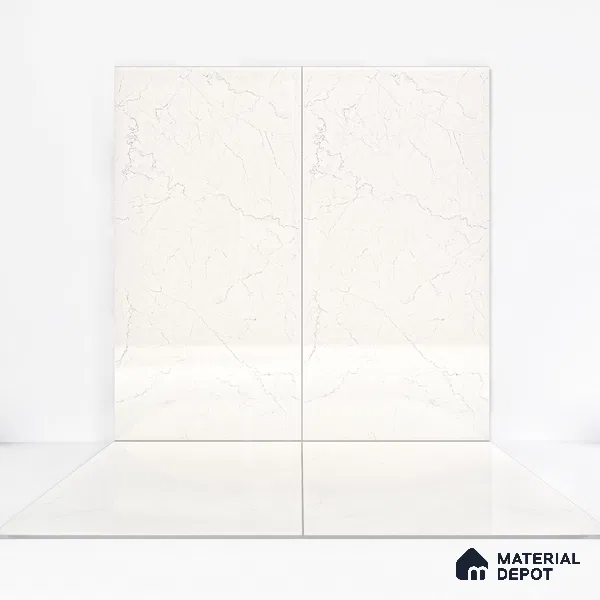 Endless Floor & Wall Vitrified Tile Ivory 4 ft x 2 ft | TL 00362 Glossy Finish - 9 mm | Suitable for Living Room, Bedroom (Sample)