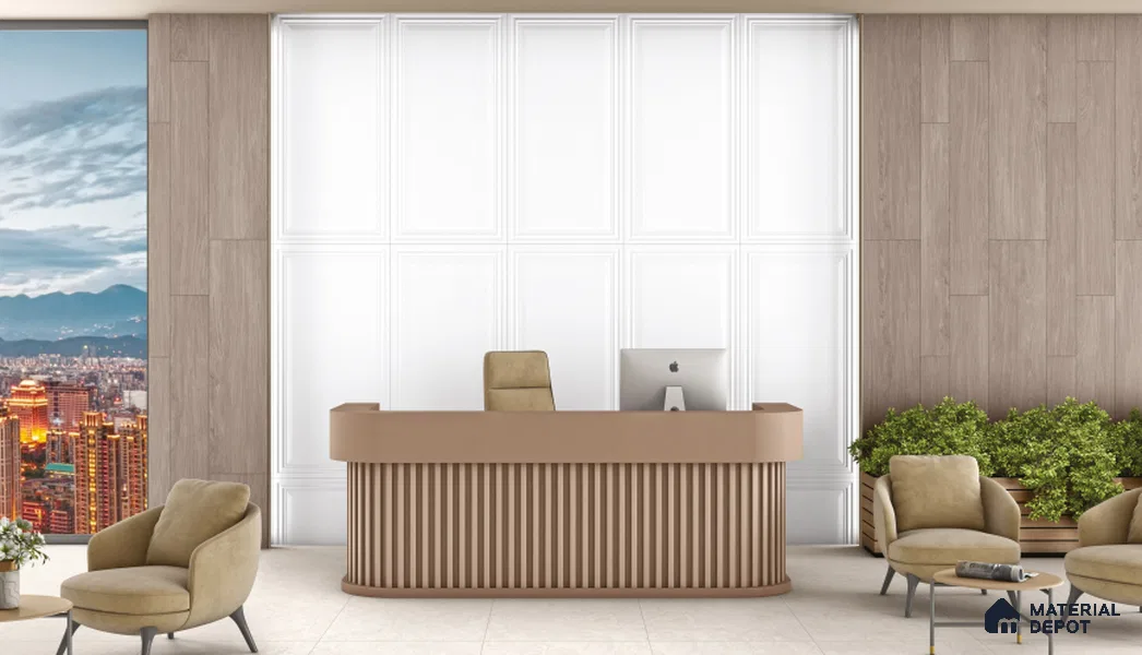Punch Wall TL 07705 J  Super White 4 ft x 2 ft Vitrified Full Body Digital Matte Finish - 9 mm | Suitable for Bathroom, Accent/Feature Wall, Dining Area