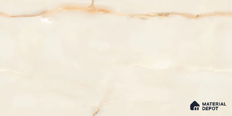 Marble Wall & Floor Vitrified Tile Oyster Beige 4 ft x 2 ft | TL 01077 Glossy Finish - 9 mm | Suitable for Living Room, Bedroom